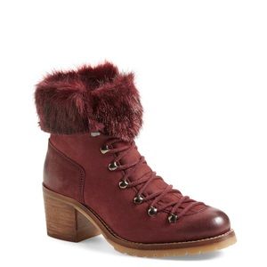Steve Madden lace-up boots.